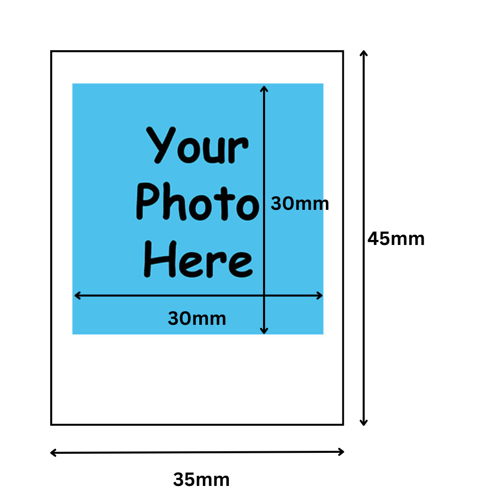 Polaride style photo prints micro size | Custom retro style Print | High Resolution