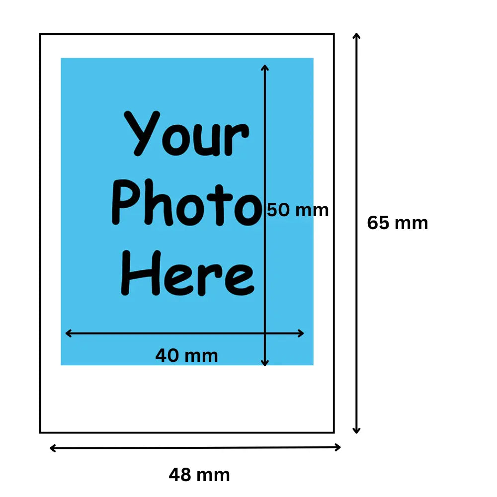 Polaride style photo prints macro size | Custom retro style Prints | High Resolution SAY Stickers Studio