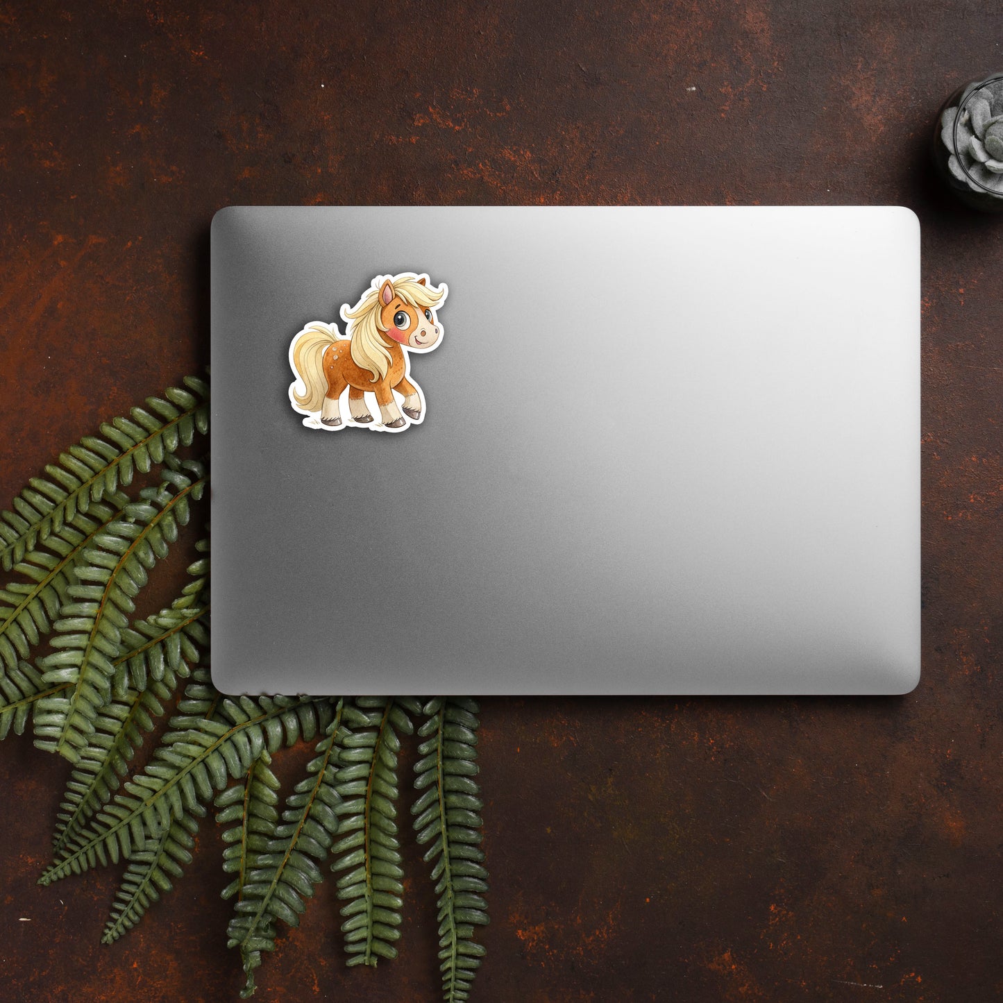 Cute Pony Sticker – Watercolor Horse Vinyl Decal