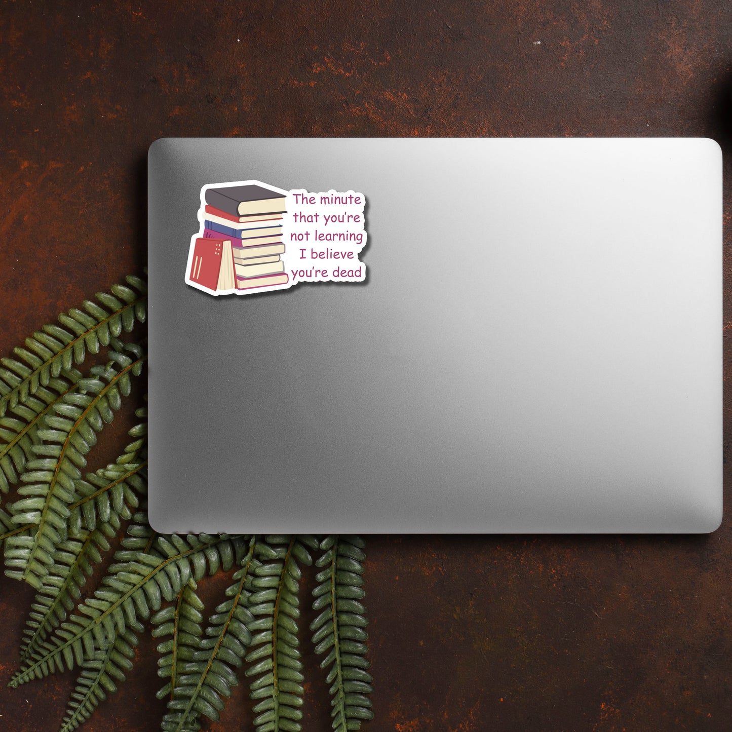 Lifelong Learner Book Stack Vinyl Sticker
