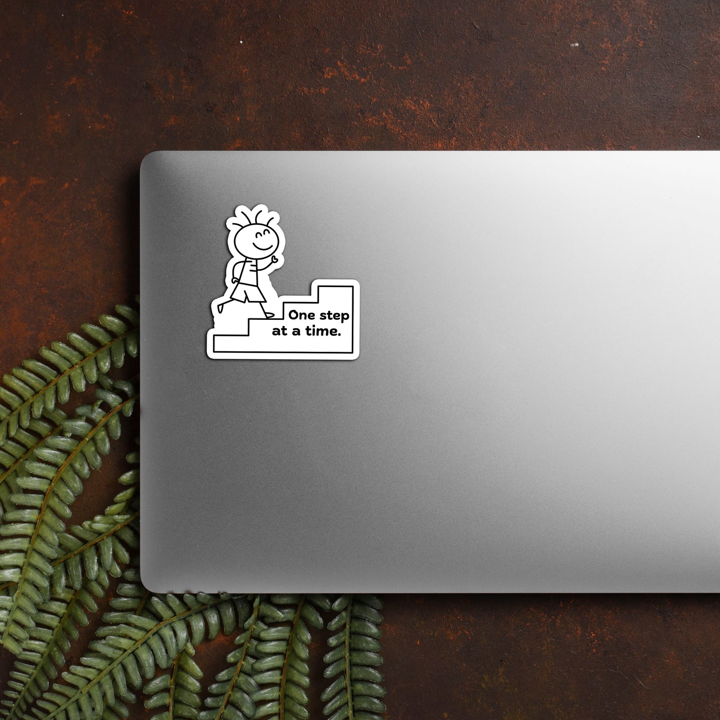 One Step at a Time Minimal Sticker