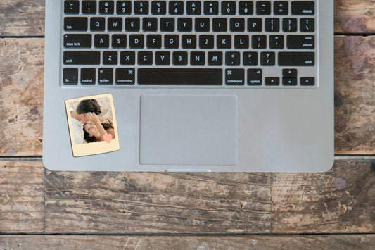 Custom Polaroid Photo Sticker with Heart SAY Stickers Studio
