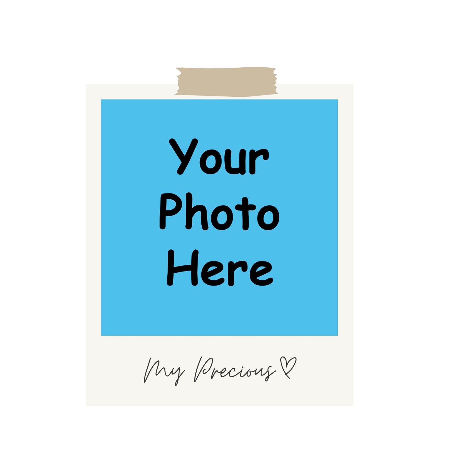 Personalized Memory Sticker with Caption – My Precious ♡ SAY Stickers Studio