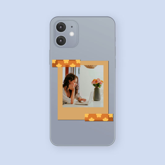 Rustic Brown Frame Custom Photo Sticker – Add Your Photo - SAY Stickers Studio