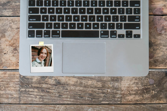 Polaroid-Style Custom Photo Sticker | Vintage "Taped" Design | Personalized Vinyl Decal SAY Stickers Studio