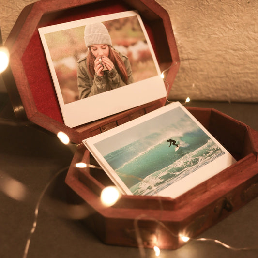 Polaride style rectangle photo prints | Custom retro style Print | High Resolution SAY Stickers Studio