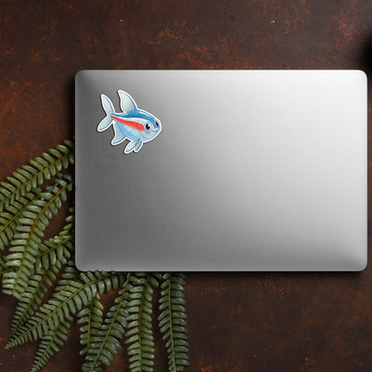 Cute Watercolor Fish Sticker – Waterproof Vinyl Aquarium Fish Decal for Laptops, Water Bottles & Journals
