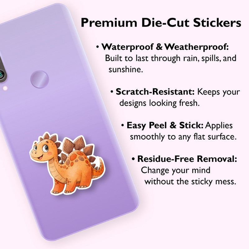 cute stegosaurus decal