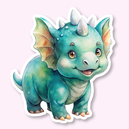 baby triceratops sticker