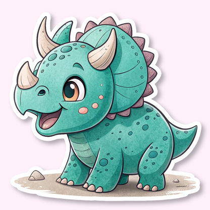 triceratops sticker