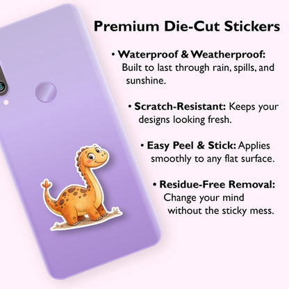 kawaii dino sticker