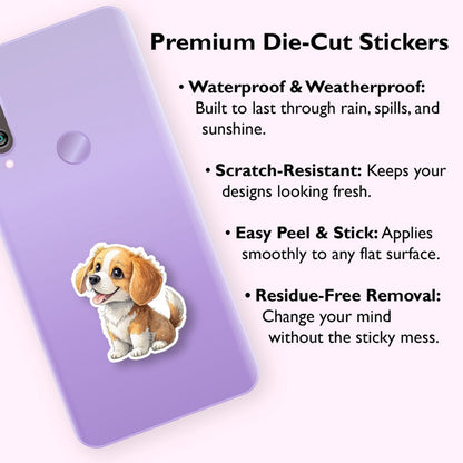 watercolor dog sticker