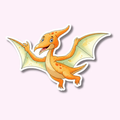 green pterodactyl sticker