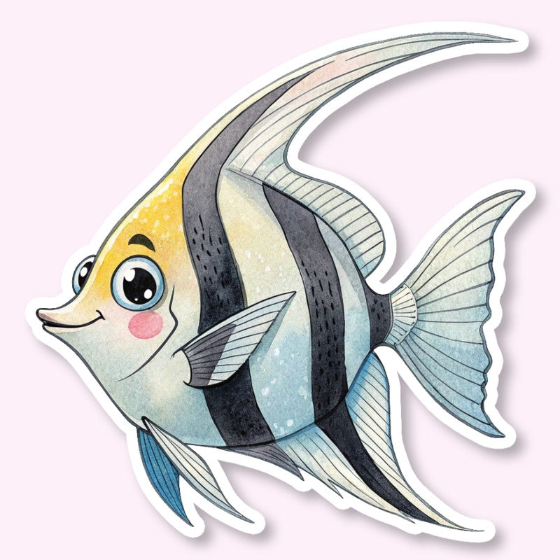 tropical fish sticker