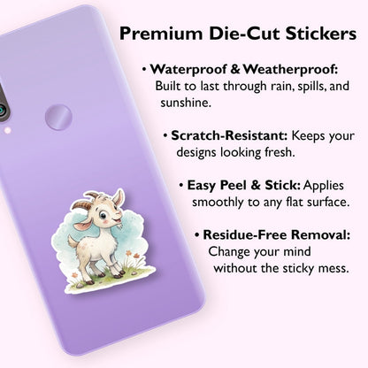 cute goat decal