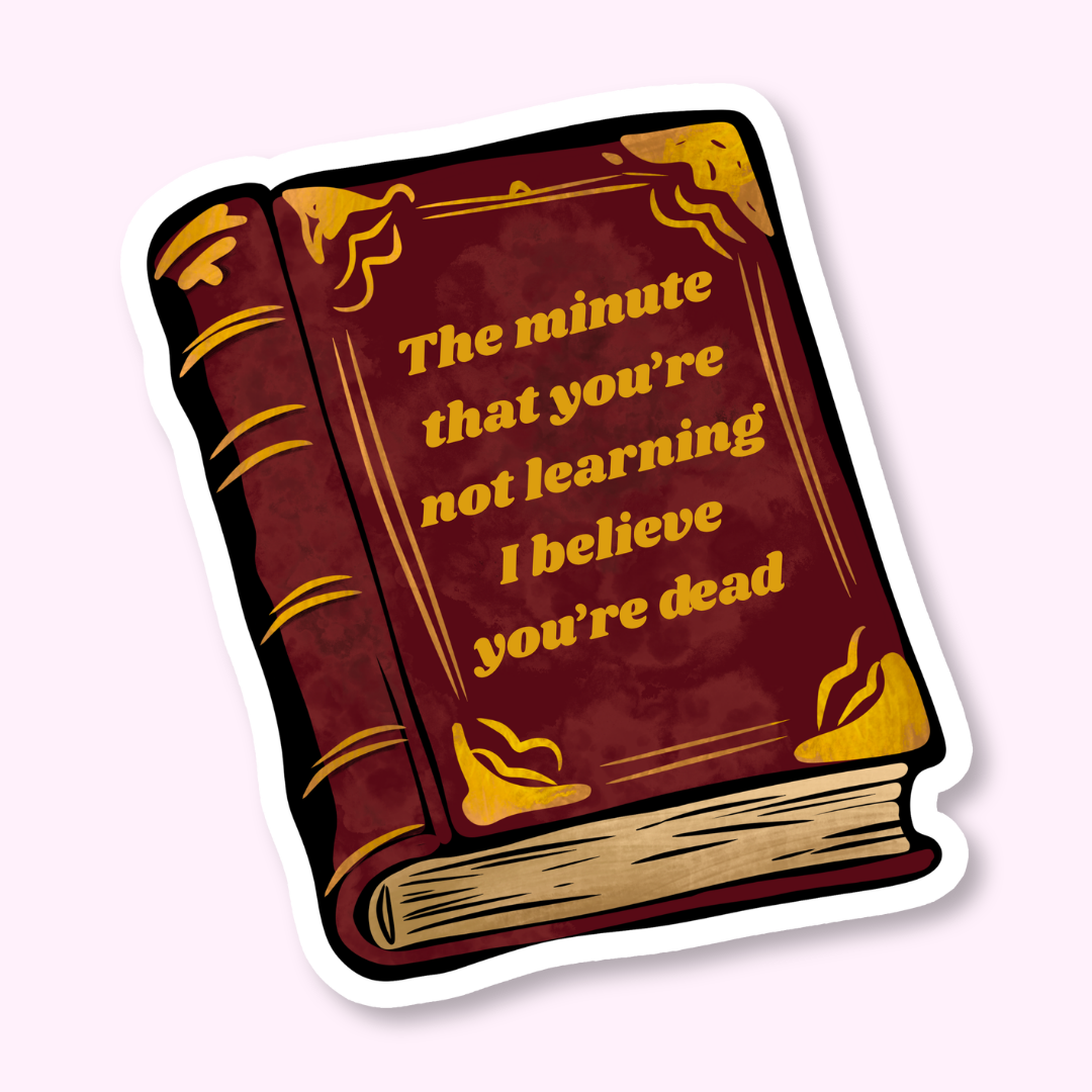 Motivational Reader Aesthetic Sticker