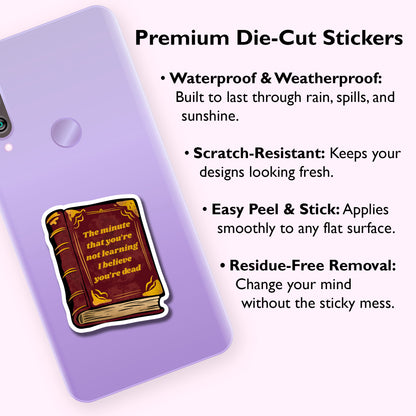 Motivational Reader Aesthetic Sticker