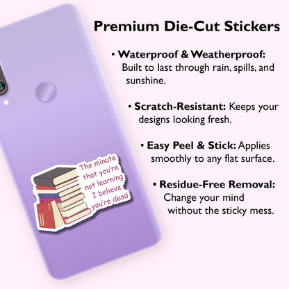 Lifelong Learner Book Stack Vinyl Sticker