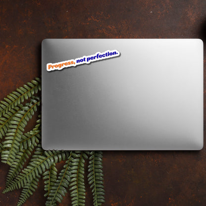 Progress Over Perfection Aesthetic Sticker