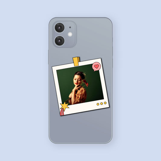 Your Photo, Your Polaroid – Custom Heart Sticker