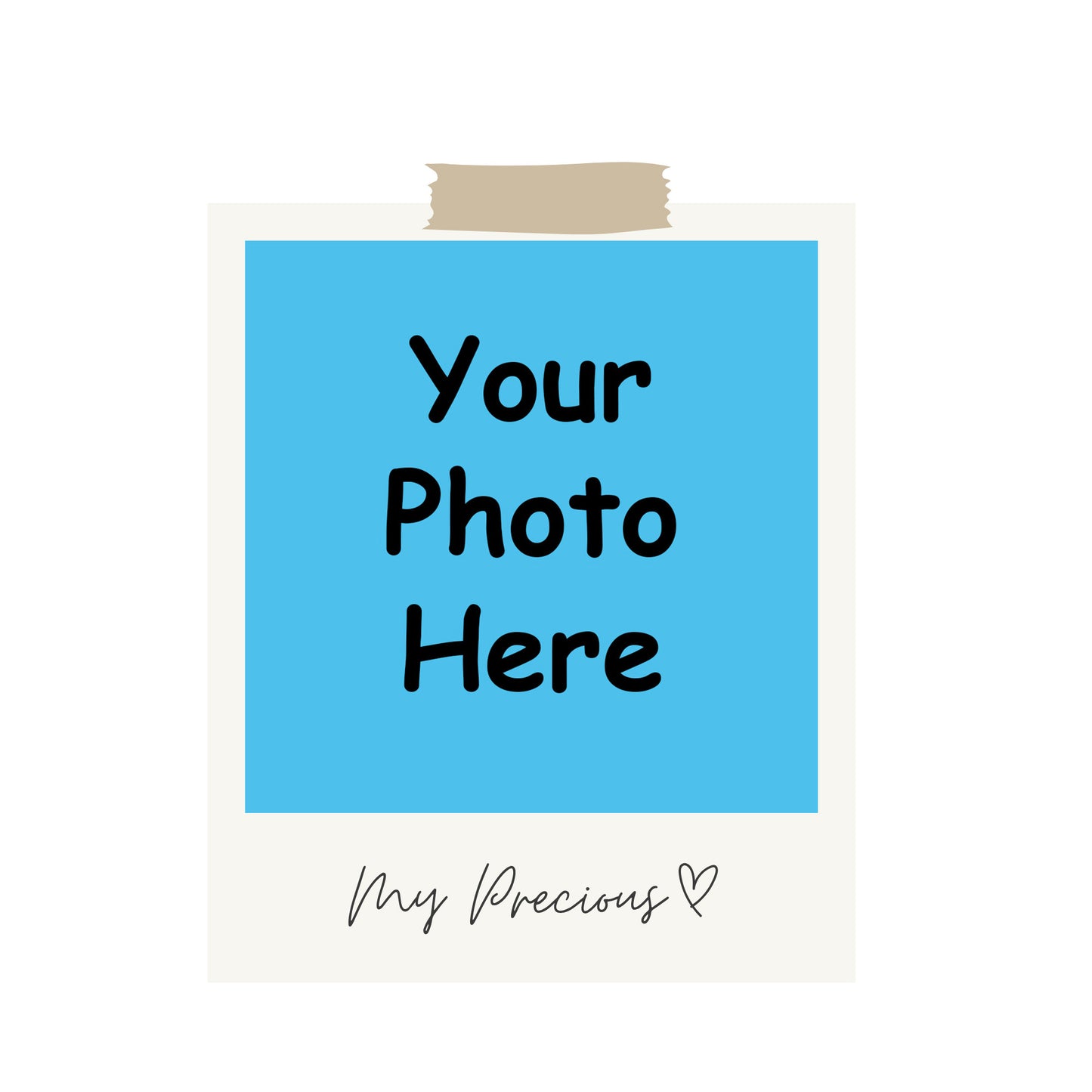 Personalized Memory Sticker with Caption – My Precious ♡