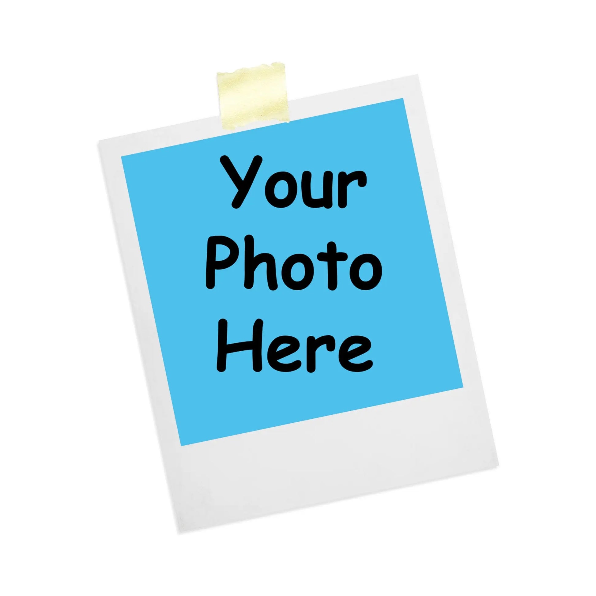 Polaroid-Style Custom Photo Sticker | Vintage "Taped" Design | Personalized Vinyl Decal SAY Stickers Studio